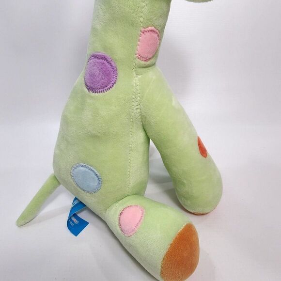 PLUSH TOY 15" Cartoon Smiling Candy Candy Green Color Spots Giraffe - Picture 12 of 12